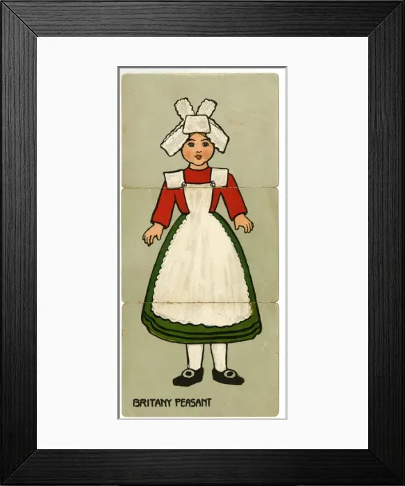 Framed Print : Misfitz Dolls - Brittany Peasant Framed Print : Misfitz Dolls - Brittany Peasant