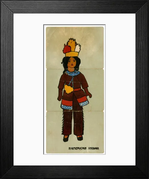 Framed Print : Misfitz Dolls - North American Indian Framed Print : Misfitz Dolls - North American Indian