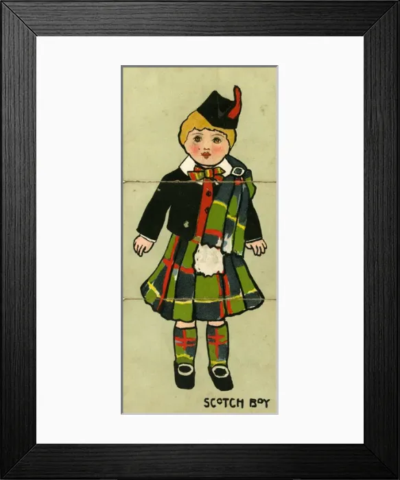 Framed Print : Misfitz Dolls - Scotch Boy Framed Print : Misfitz Dolls - Scotch Boy