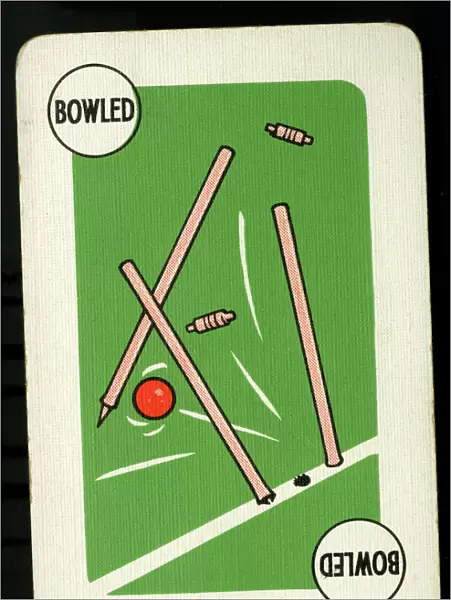Cricket - Run-It-Out card game - Bowled