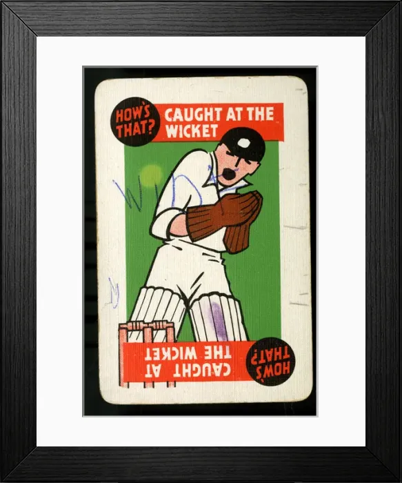 Framed Print : Cricket - Run-It-Out card game - Caught at the Wicket Framed Print : Cricket - Run-It-Out card game - Caught at the Wicket