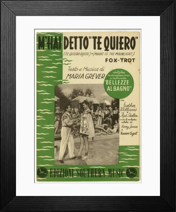 Framed Print : Music cover, Esther Williams in Bathing Beauty Framed Print : Music cover, Esther Williams in Bathing Beauty