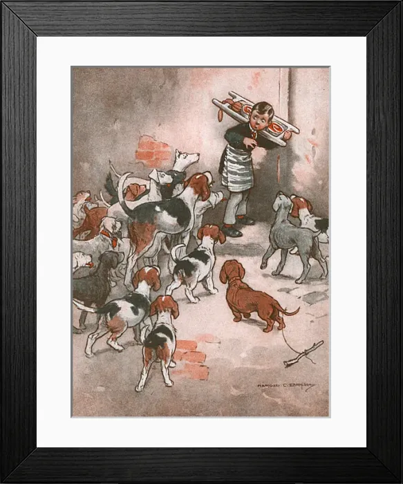 Framed Print : The Meet by Harold C. Earnshaw Framed Print : The Meet by Harold C. Earnshaw