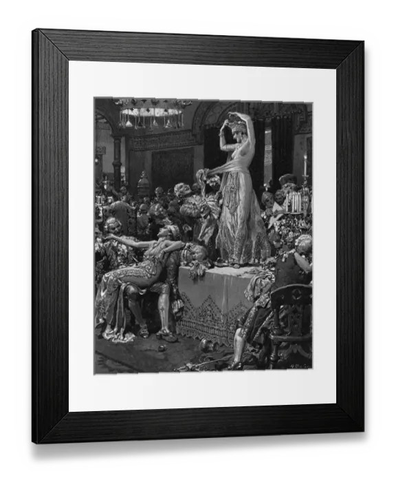 Framed Print : Depiction of a woman in Juvenalian Rome Framed Print : Depiction of a woman in Juvenalian Rome