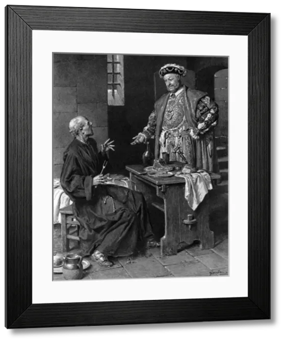 Framed Print : Henry VIII demands one hundred pounds from the Abbot Framed Print : Henry VIII demands one hundred pounds from the Abbot