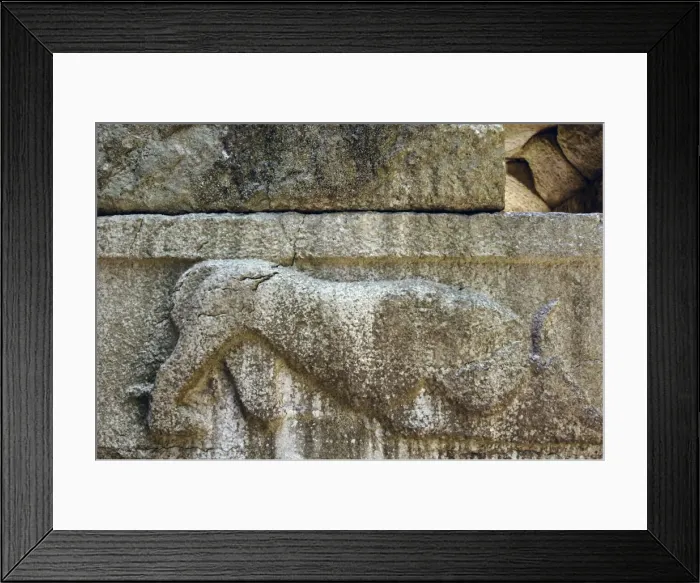 Framed Print : Cyclopean walls. Lions gate. Butrint. Republic of Albania Framed Print : Cyclopean walls. Lions gate. Butrint. Republic of Albania