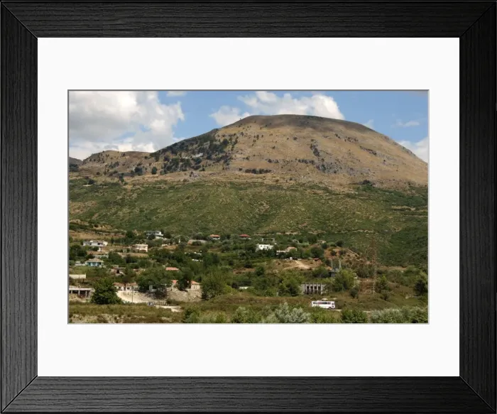 Framed Print : REPUBLIC OF ALBANIA. Landscape around Mesopotam Framed Print : REPUBLIC OF ALBANIA. Landscape around Mesopotam