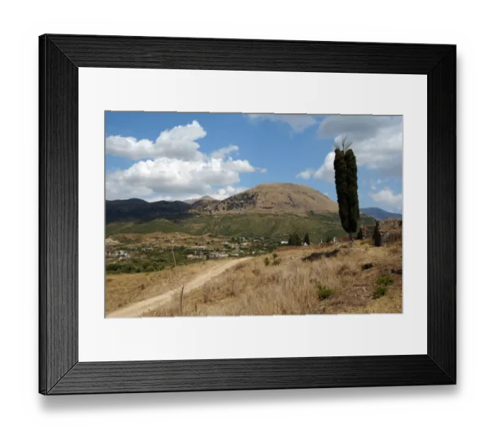 Framed Print : REPUBLIC OF ALBANIA. Landscape around Mesopotam Framed Print : REPUBLIC OF ALBANIA. Landscape around Mesopotam