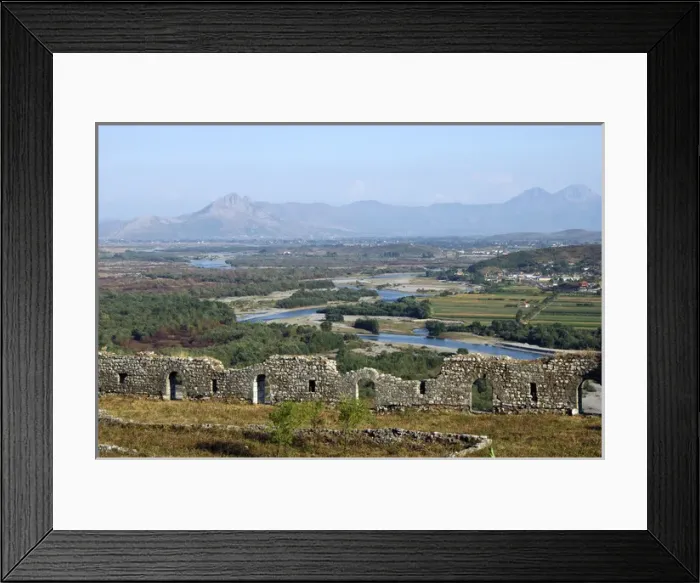 Framed Print : ALBANIA REPUBLIC. Shkodra (Scutari). Castle Rozafa wall wit Framed Print : ALBANIA REPUBLIC. Shkodra (Scutari). Castle Rozafa wall wit