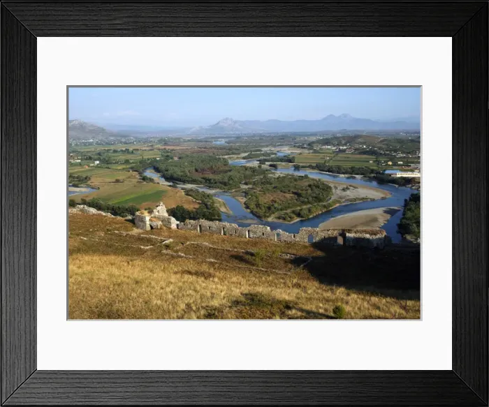 Framed Print : REPUBLIC OF ALBANIA. SHKODRA (SCUTARI). Kir and Drinit riv Framed Print : REPUBLIC OF ALBANIA. SHKODRA (SCUTARI). Kir and Drinit riv