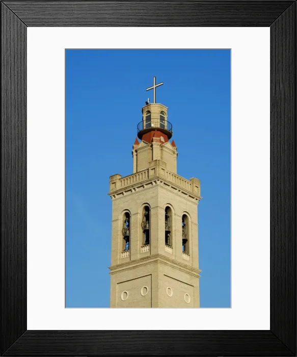 Framed Print : Bell tower of a Christian church. Shkodra. Republic of Alban Framed Print : Bell tower of a Christian church. Shkodra. Republic of Alban