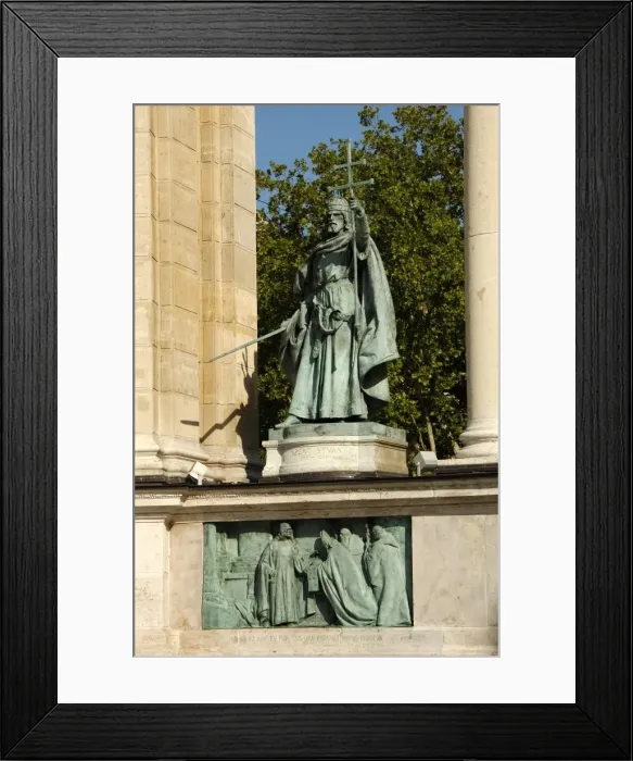 Framed Print : Stephen I of Hungary or Saint Stephen (969-1038). First Chri Framed Print : Stephen I of Hungary or Saint Stephen (969-1038). First Chri