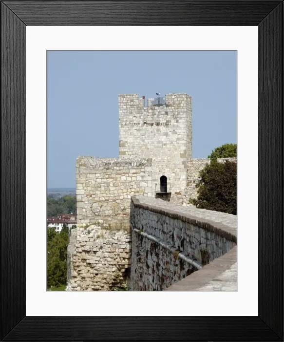 Framed Print : REPUBLIC OF SERBIA. BELGRADE. Partial view of the Fort Framed Print : REPUBLIC OF SERBIA. BELGRADE. Partial view of the Fort