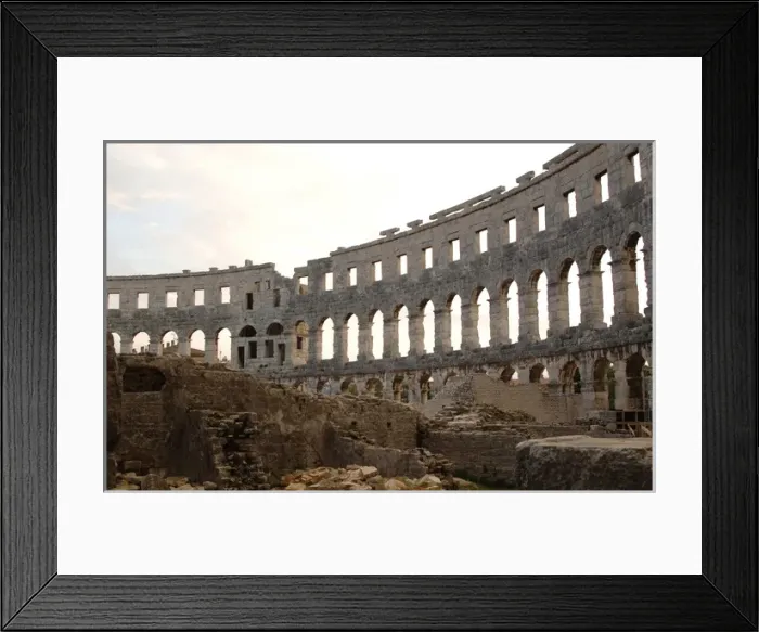 Framed Print : Roman amphitheater (I century A. D. ). Pula. Croatia Framed Print : Roman amphitheater (I century A. D. ). Pula. Croatia