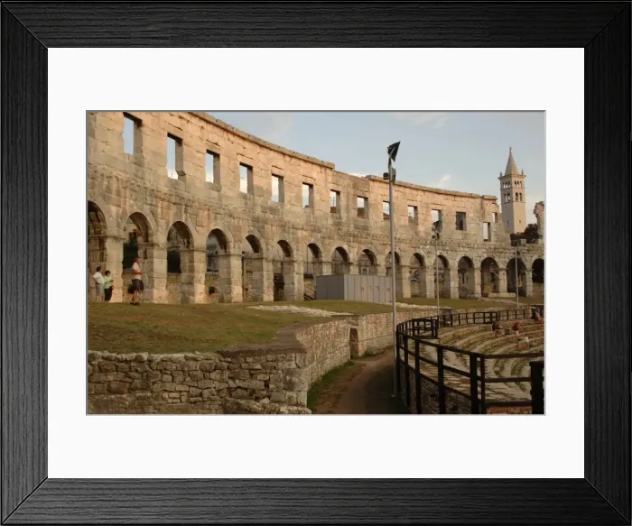 Framed Print : Roman amphitheater (I century A. D. ). Pula. Croatia Framed Print : Roman amphitheater (I century A. D. ). Pula. Croatia