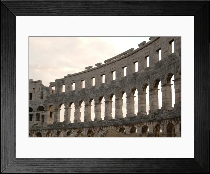 Framed Print : Roman amphitheater (I century A. D. ). Pula. Croatia
