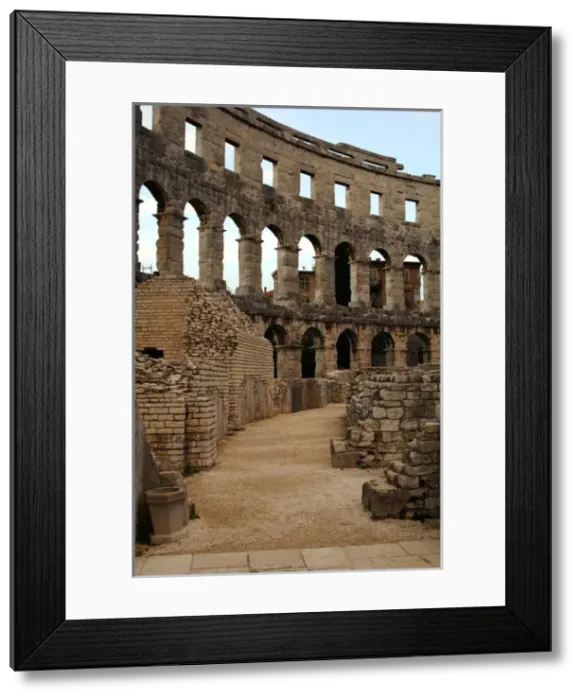 Framed Print : Roman amphitheater (I century A. D. ). Pula. Croatia Framed Print : Roman amphitheater (I century A. D. ). Pula. Croatia