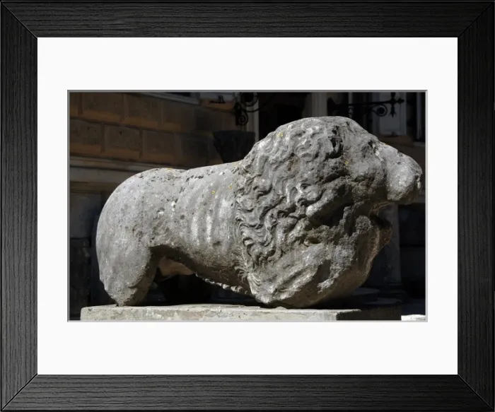 Framed Print : Archeological remains of the facade to the Archaeological Mu Framed Print : Archeological remains of the facade to the Archaeological Mu