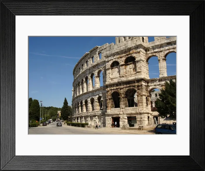 Framed Print : Roman amphitheater (I century A. D. ). Pula. Croatia Framed Print : Roman amphitheater (I century A. D. ). Pula. Croatia