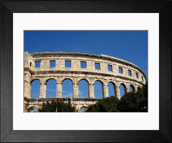 Framed Print : Roman amphitheater (I century A. D. ). Pula. Croatia Framed Print : Roman amphitheater (I century A. D. ). Pula. Croatia