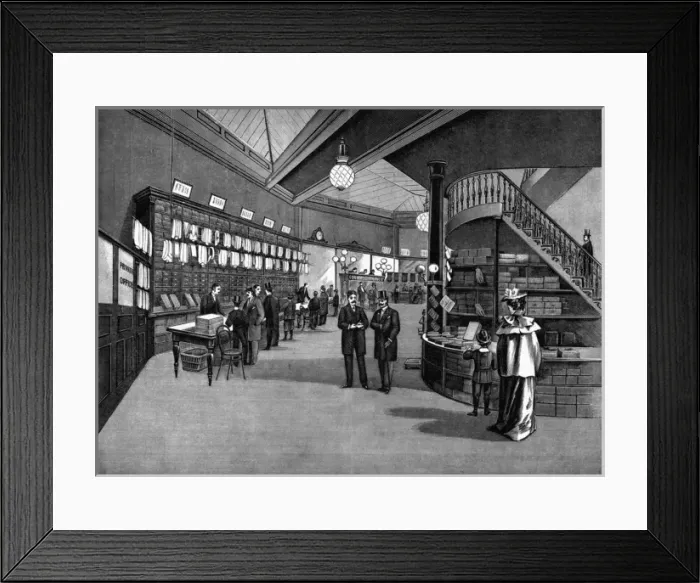 Framed Print : View of ground floor, Our Boys Clothing Company, Holborn Framed Print : View of ground floor, Our Boys Clothing Company, Holborn