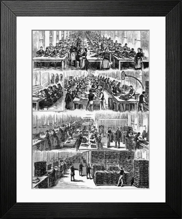 Framed Print : View of factory, Our Boys Clothing Company, Holborn Framed Print : View of factory, Our Boys Clothing Company, Holborn