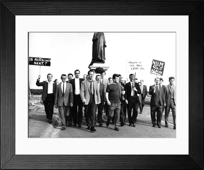 Framed Print : Miners demonstrating, Eastbourne, Sussex Framed Print : Miners demonstrating, Eastbourne, Sussex