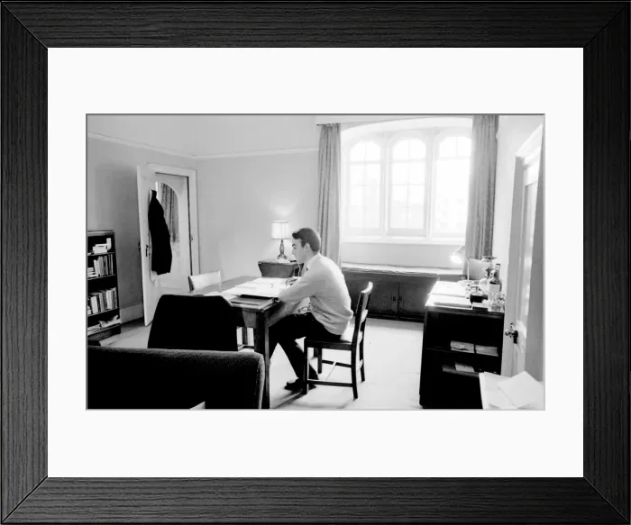 Framed Print : Student at Trinity College, Cambridge University Framed Print : Student at Trinity College, Cambridge University
