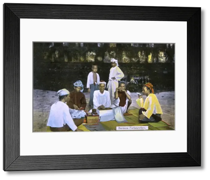Framed Print : Myanmar - Burmese Fortunetellers Framed Print : Myanmar - Burmese Fortunetellers
