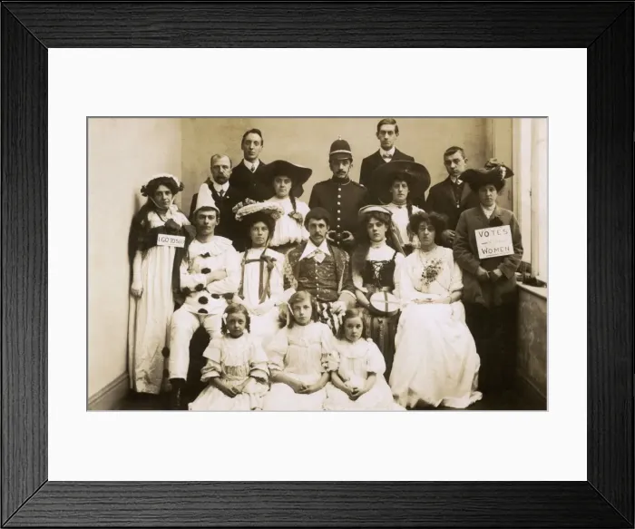 Framed Print : Theatrical Troupe supporting Womens Suffrage Movement Framed Print : Theatrical Troupe supporting Womens Suffrage Movement