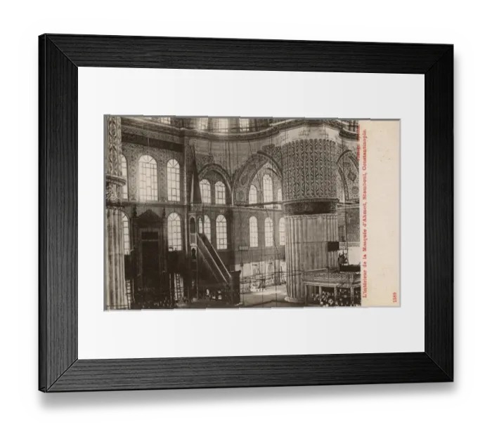 Framed Print : Istanbul, Turkey - Mosque of Sultan Ahmet I (interior) Framed Print : Istanbul, Turkey - Mosque of Sultan Ahmet I (interior)