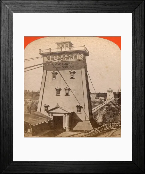 Framed Print : New Suspension Bridge Tower, Niagara Falls, USA Framed Print : New Suspension Bridge Tower, Niagara Falls, USA