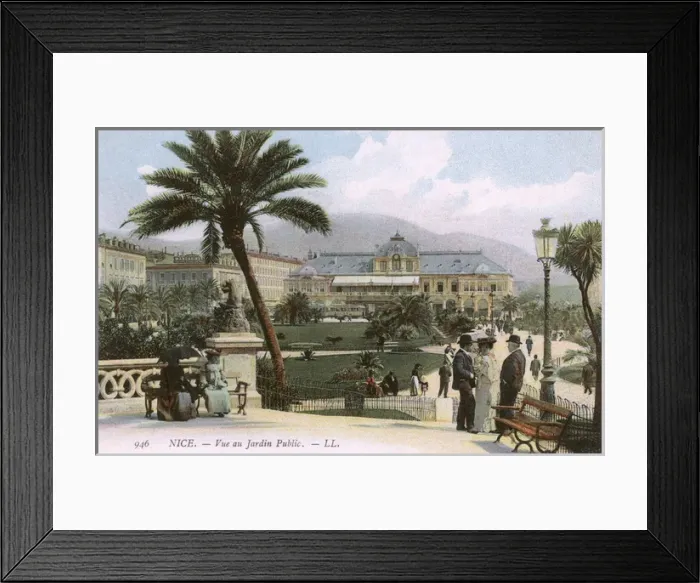 Framed Print : The Public Gardens, Nice, France Framed Print : The Public Gardens, Nice, France
