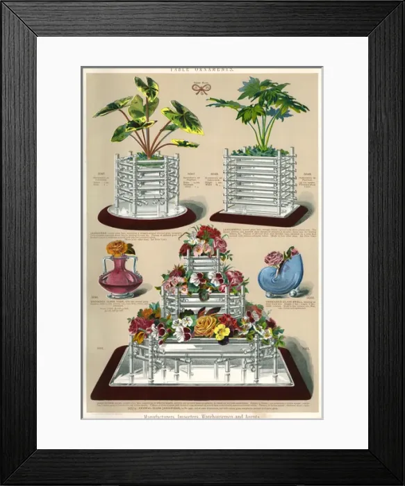 Framed Print : Table Ornaments, Plate 104 Framed Print : Table Ornaments, Plate 104