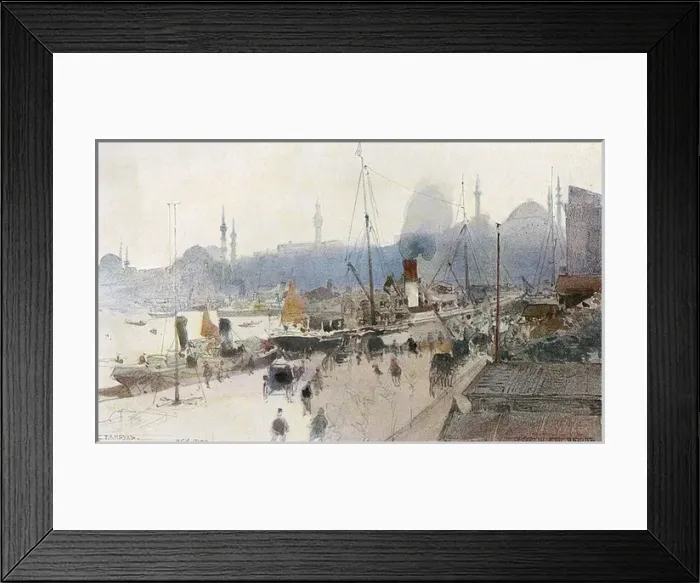 Framed Print : View toward the Old City - Istanbul, Turkey Framed Print : View toward the Old City - Istanbul, Turkey