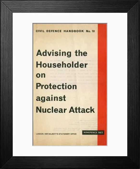 Framed Print : Civil Defence Handbook Framed Print : Civil Defence Handbook