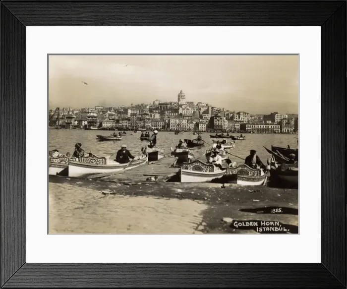 Framed Print : View across the Golden Horn toward Galata, Istanbul, Turkey Framed Print : View across the Golden Horn toward Galata, Istanbul, Turkey