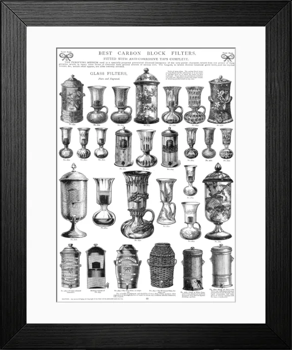 Framed Print : Best carbon block filters, Plate 40 Framed Print : Best carbon block filters, Plate 40