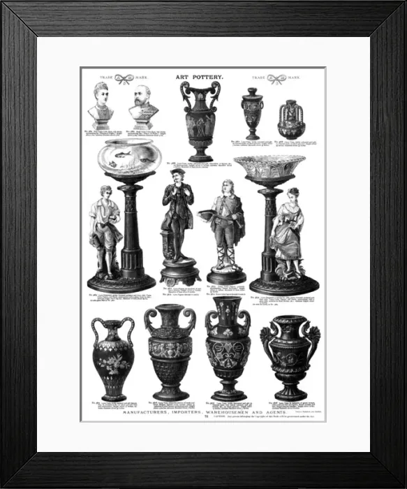 Framed Print : Art pottery, Plate 75 Framed Print : Art pottery, Plate 75