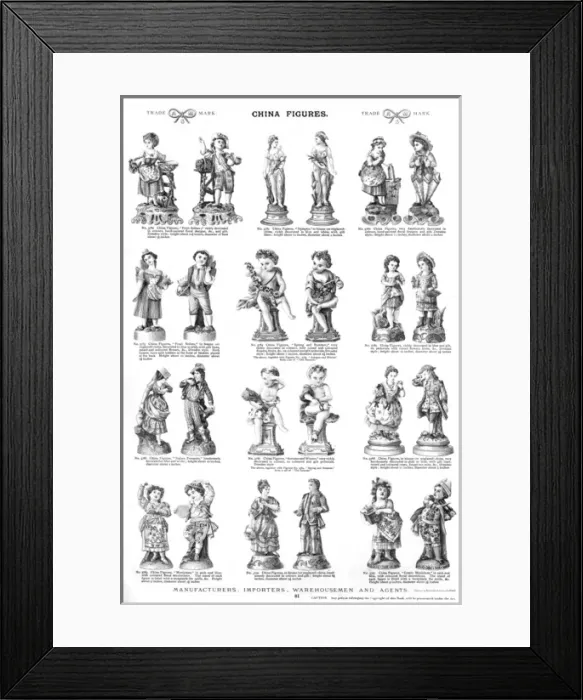 Framed Print : China Figures, Plate 81 Framed Print : China Figures, Plate 81