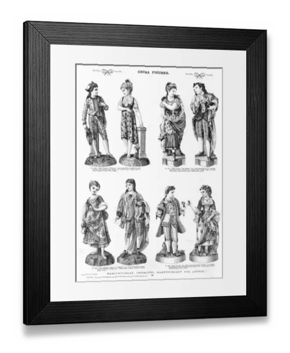 Framed Print : China Figures, Plate 84 Framed Print : China Figures, Plate 84