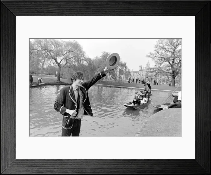 Framed Print : Rag week stunt on the river, Cambridge University Framed Print : Rag week stunt on the river, Cambridge University