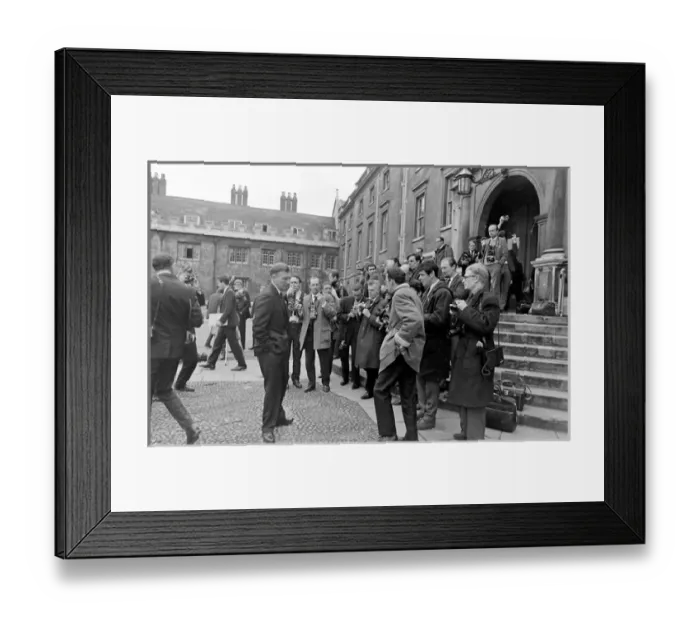Framed Print : Press photographers, Trinity College, Cambridge University Framed Print : Press photographers, Trinity College, Cambridge University
