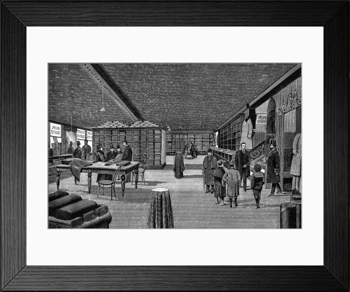 Framed Print : The Second floor of Our Boys Clothing Company, Oxford St Framed Print : The Second floor of Our Boys Clothing Company, Oxford St