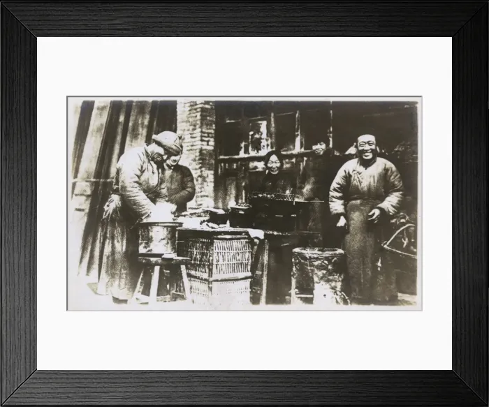 Framed Print : China - Street Food promoting happiness on a cold day Framed Print : China - Street Food promoting happiness on a cold day