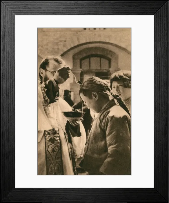 Framed Print : Christian Baptism in China Framed Print : Christian Baptism in China