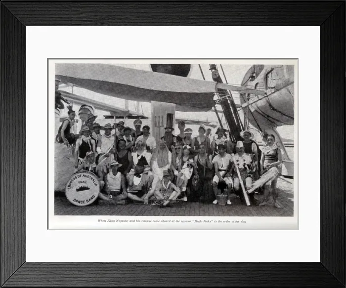 Framed Print : Dance Band on cruise liner, Empress of Australia Framed Print : Dance Band on cruise liner, Empress of Australia
