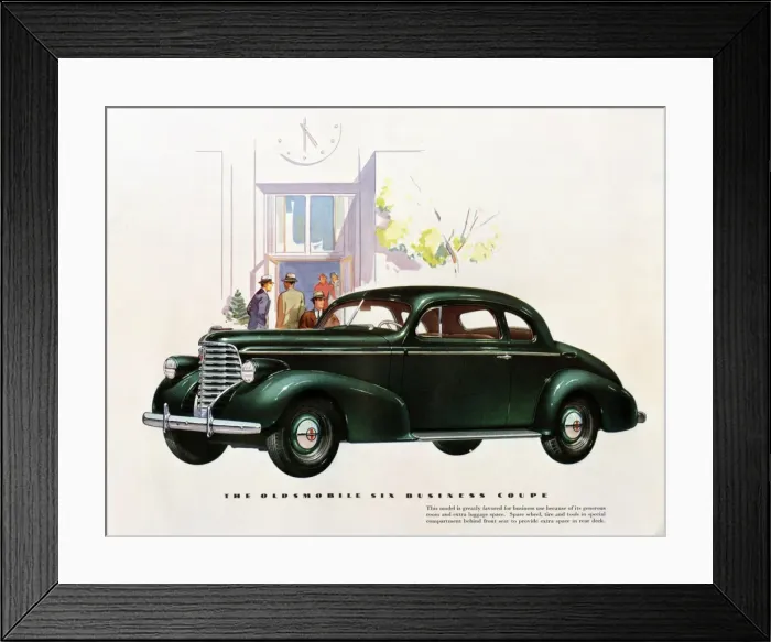 Framed Print : Brochure illustration, Oldsmobile Six Framed Print : Brochure illustration, Oldsmobile Six