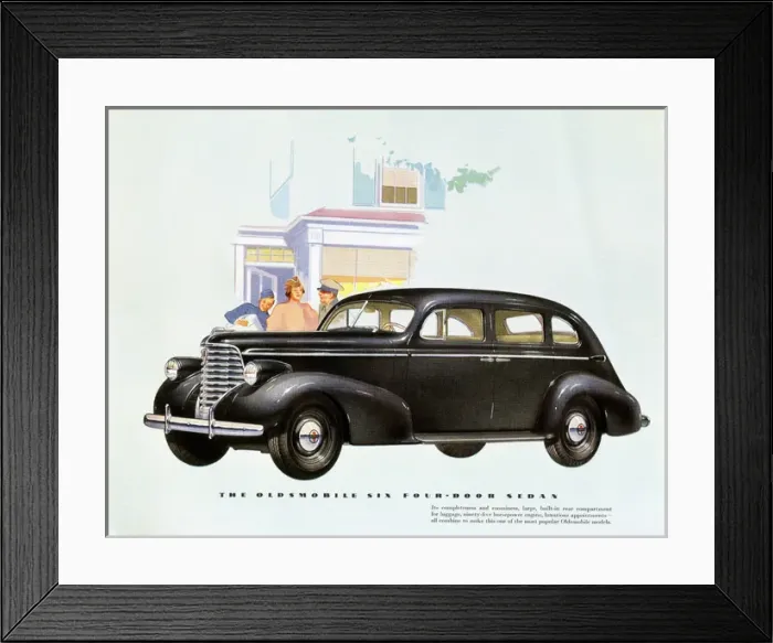 Framed Print : Brochure illustration, Oldsmobile Six Framed Print : Brochure illustration, Oldsmobile Six