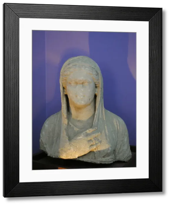 Framed Print : Roman bust of a woman. 1st century AD. Ukraine Framed Print : Roman bust of a woman. 1st century AD. Ukraine